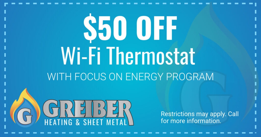  OFF Wi-Fi Thermostat With Focus on Energy Program. Restrictions may apply. Call for more information.